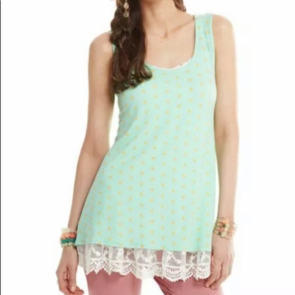 Matilda Jane Green Polka Dot Dunk Tank Top